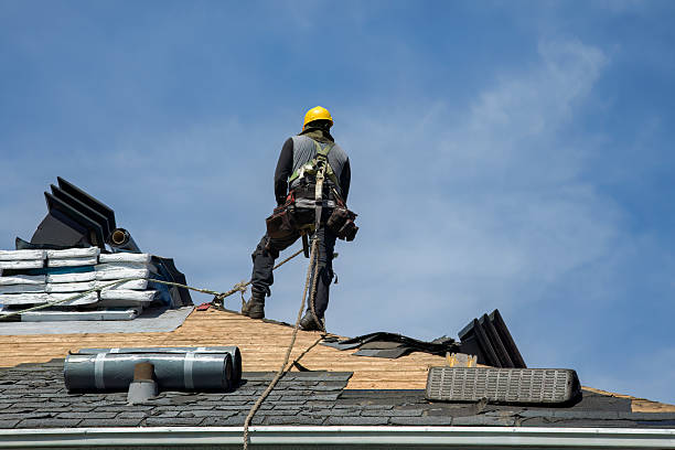 Professional Gutter Installation technician working in Elkhorn, WI